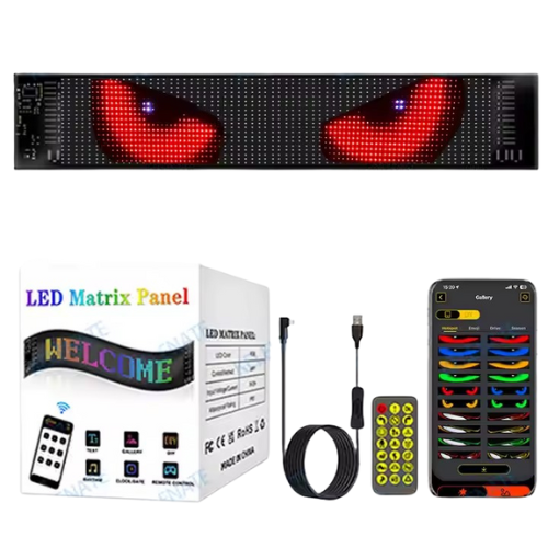 Pantalla Ojos Led Matrix Panorámica 🚘