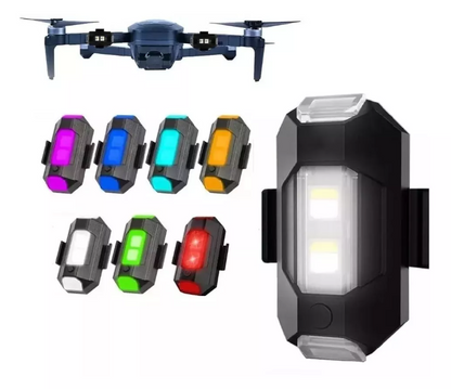 2 Luz Led Mini Drone Auto Moto Multicolor Fijo/ Strober