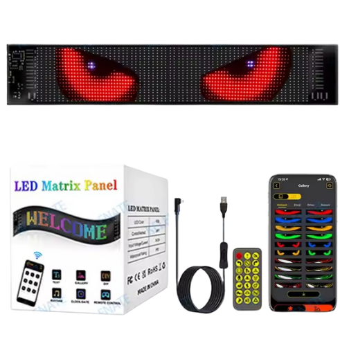 Pantalla Ojos Led Matrix Panorámica Grande🚘